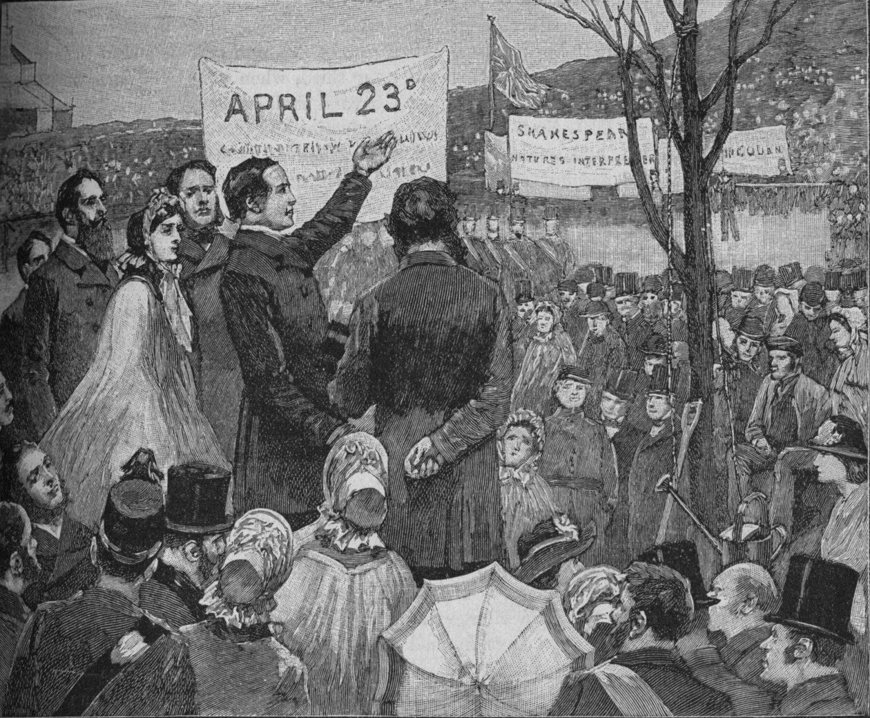Sr. Phelps, plantando, carvalho shakespeare, ligado, primrose hill, londres, c1890 de Unbekannt