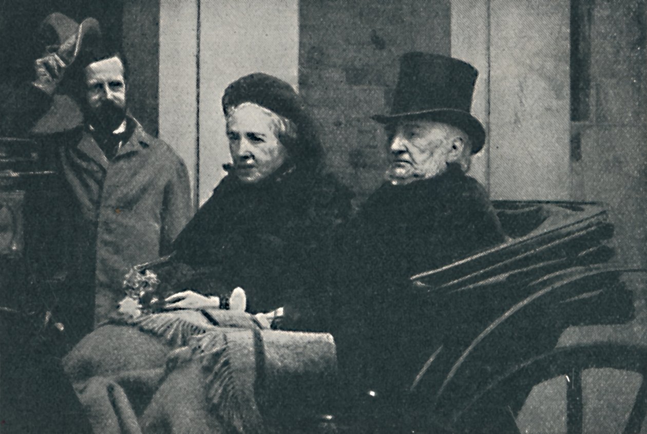 Sr. e Sra. Gladstone dirigindo por Glasgow nas eleições gerais de 1892, 1900 de Unbekannt