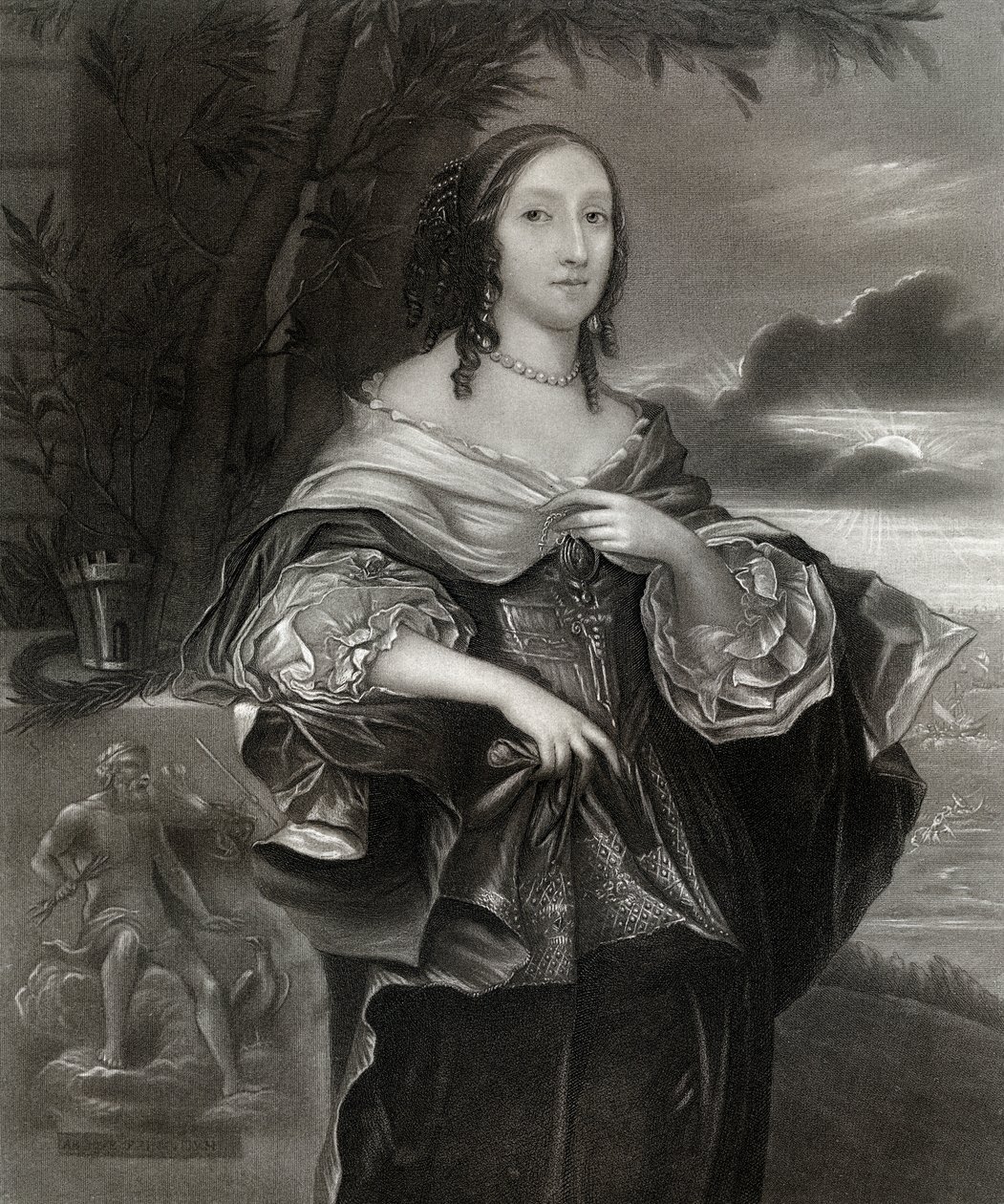 Mrs Claypole Elizabeth Cromwell, segunda filha de Oliver Cromwell, século XVII, 1899 de Unbekannt