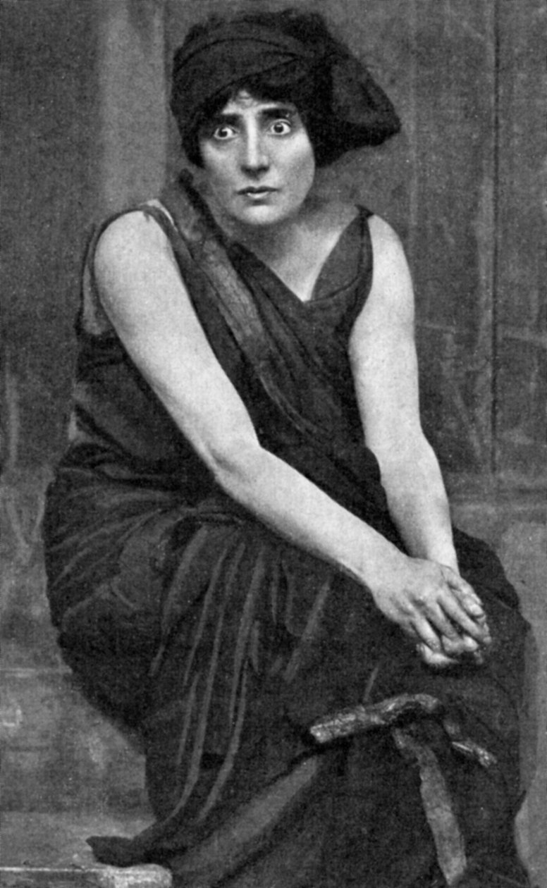 Sra. Patrick Campbell, atriz britânica, no papel de Electra, 1908 1951 de Unbekannt