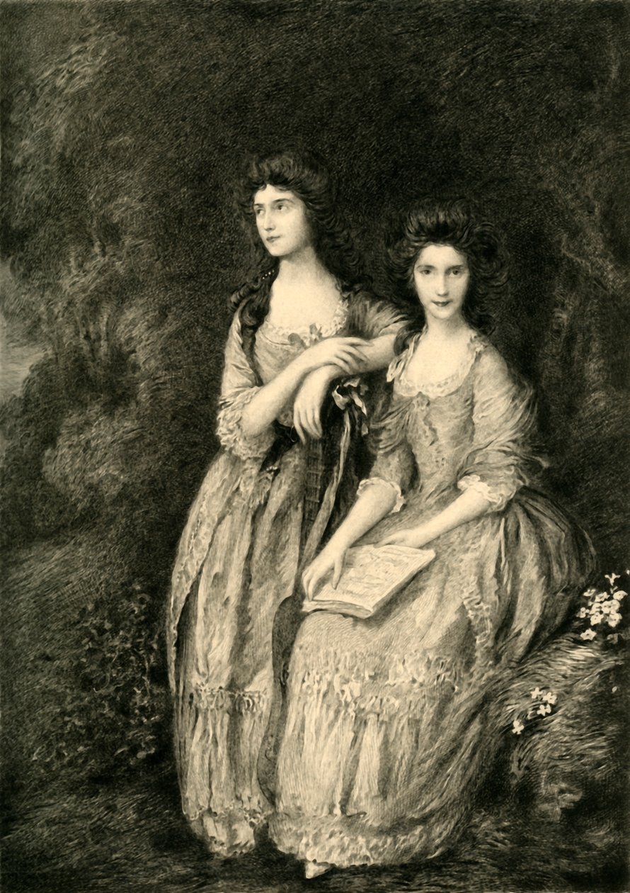 Sra. Sheridan e Sra. Tickell, c1772, 1908. de Unbekannt