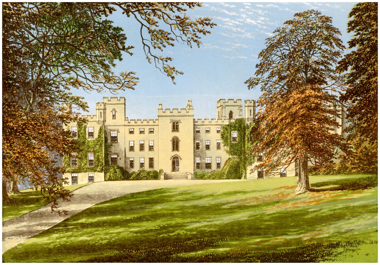 Castelo de Mulgrave, Yorkshire, casa do Marquês de Normanby, c1880 de Unbekannt
