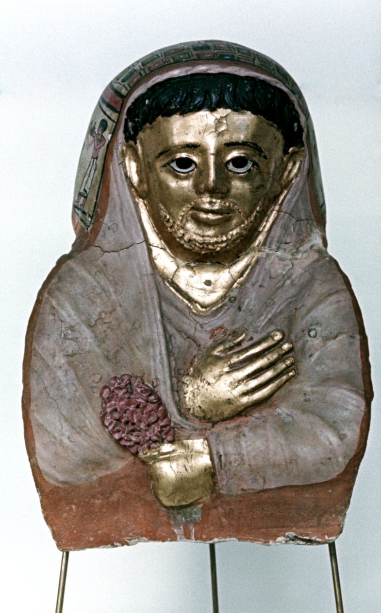 Máscara de múmia em Estuque, Dinastia Ptolemaica de Unbekannt