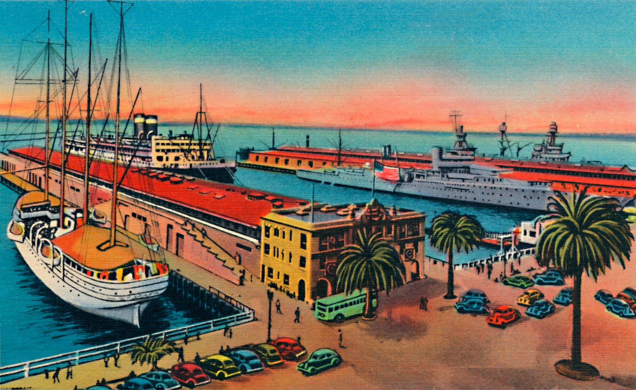 Píeres municipais. San Diego, Califórnia, c1941 de Unbekannt