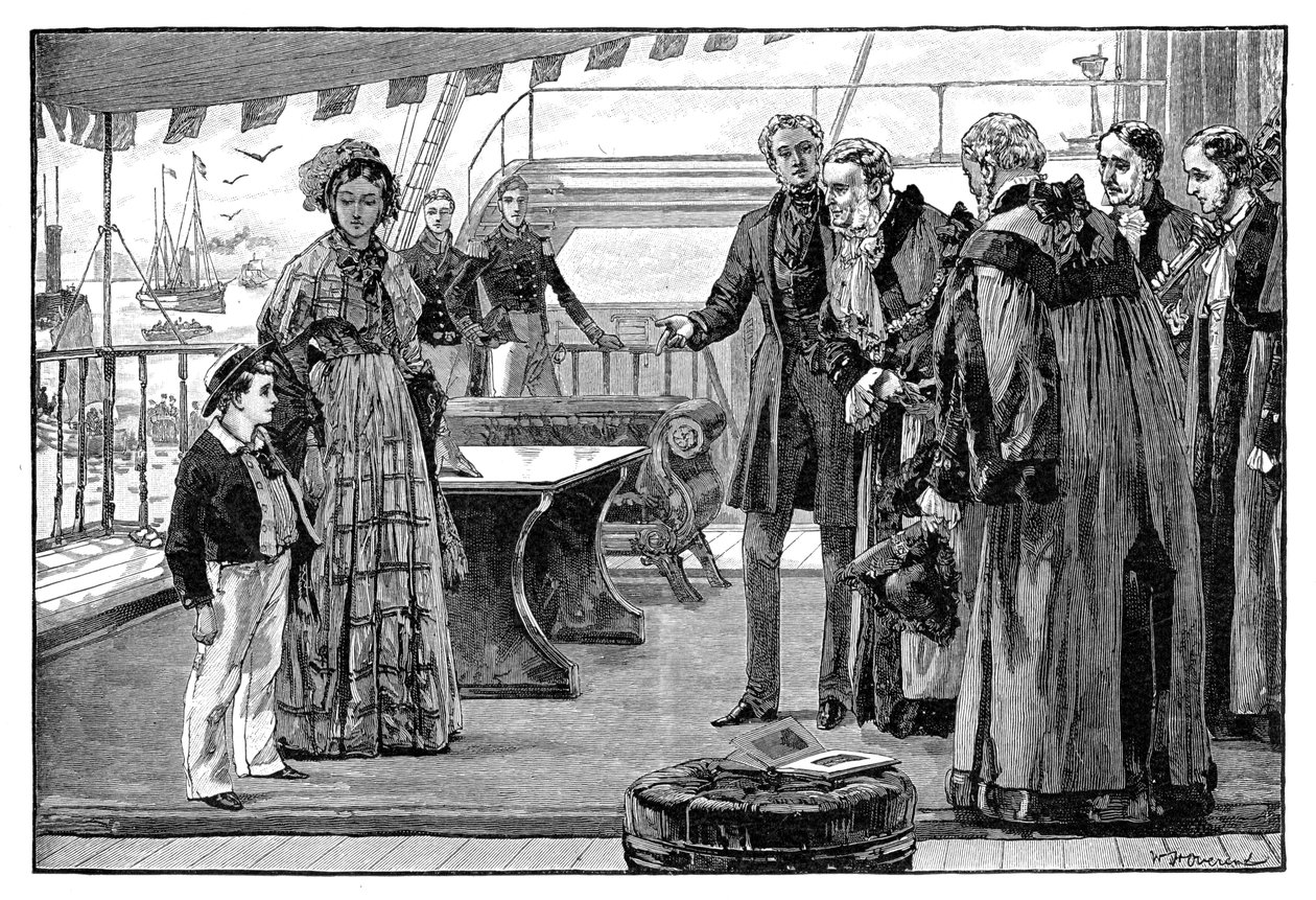 Dignitários municipais apresentados ao Príncipe de Gales, c1840s, 1900 de Unbekannt