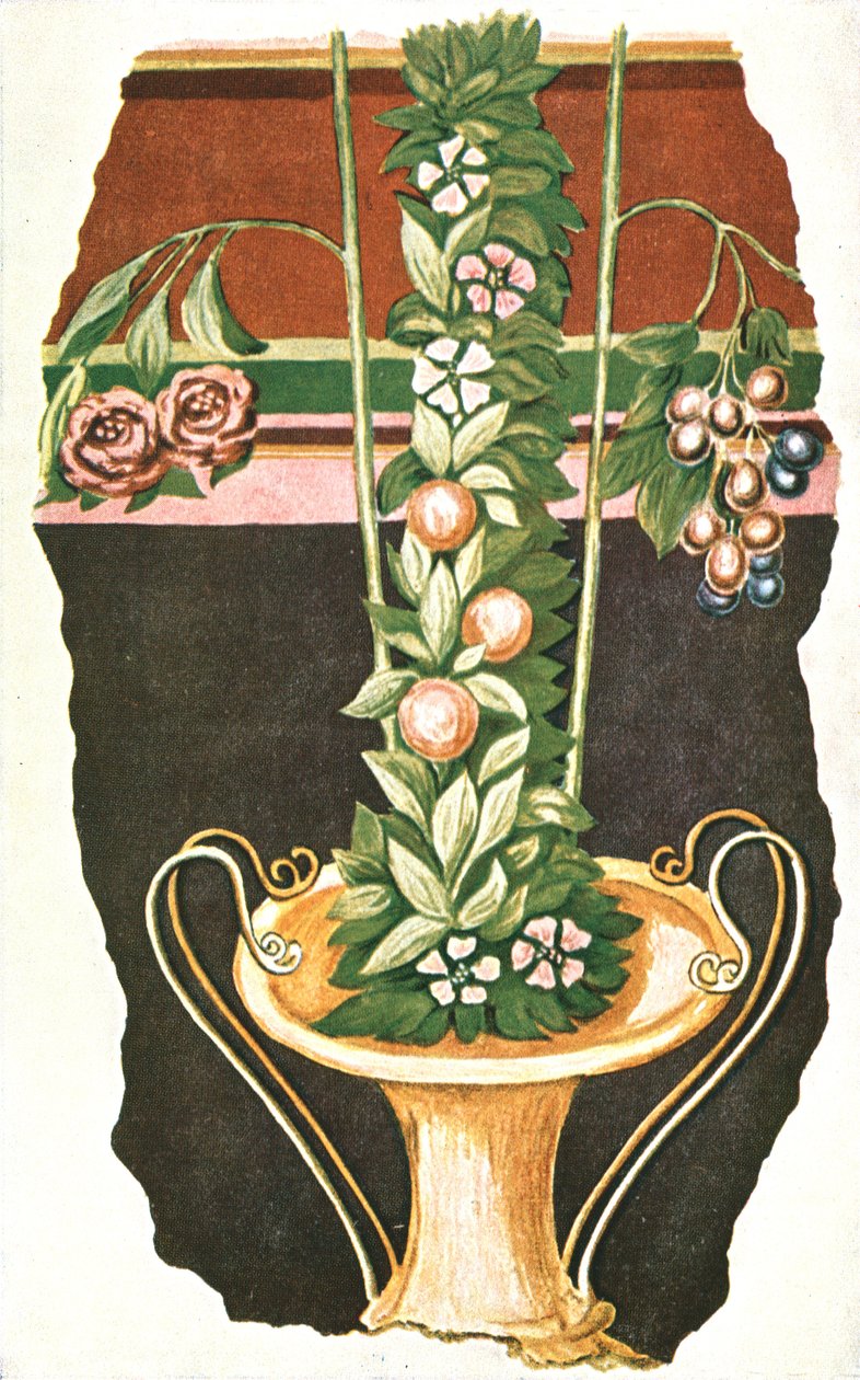 Pintura mural em uma vila romana, Commugny, Suíça, 1928. de Unbekannt