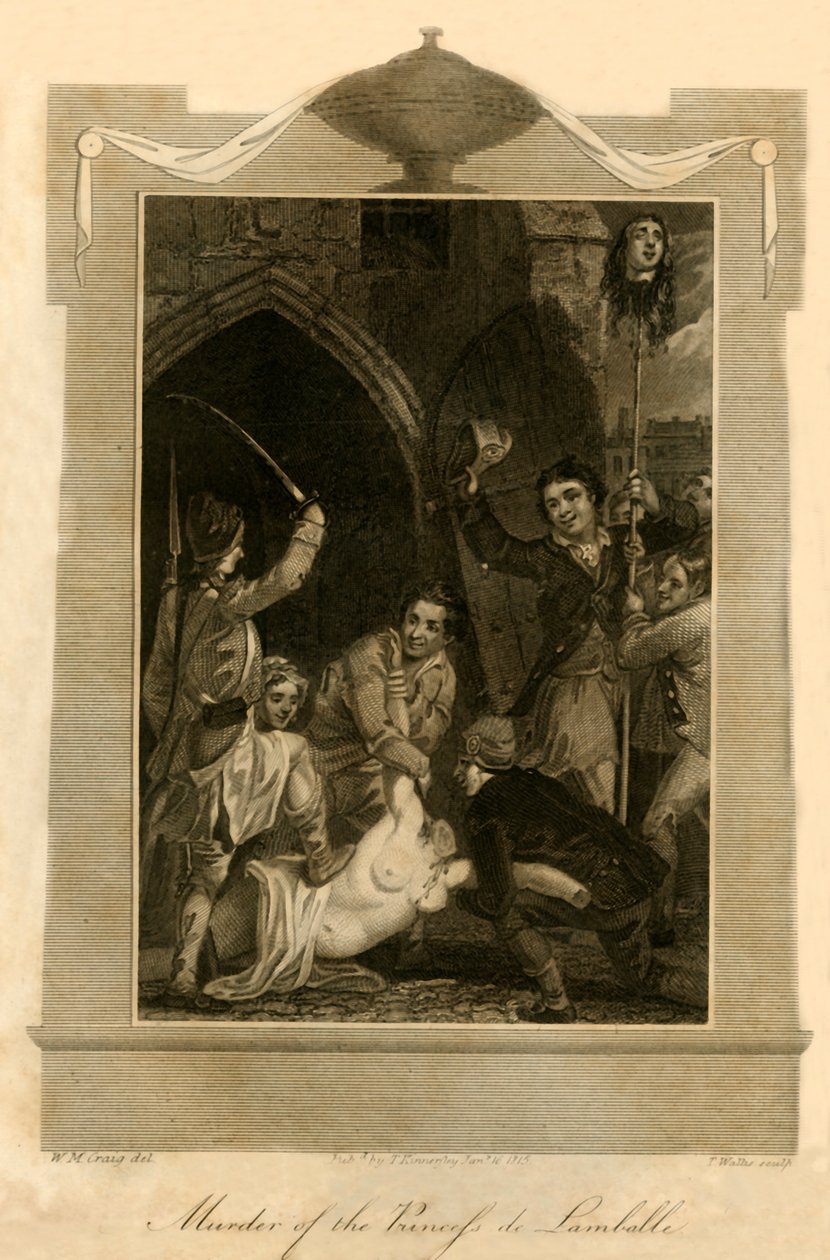 Assassinato da princesa de Lamballe, 1792, 1816. de Unbekannt