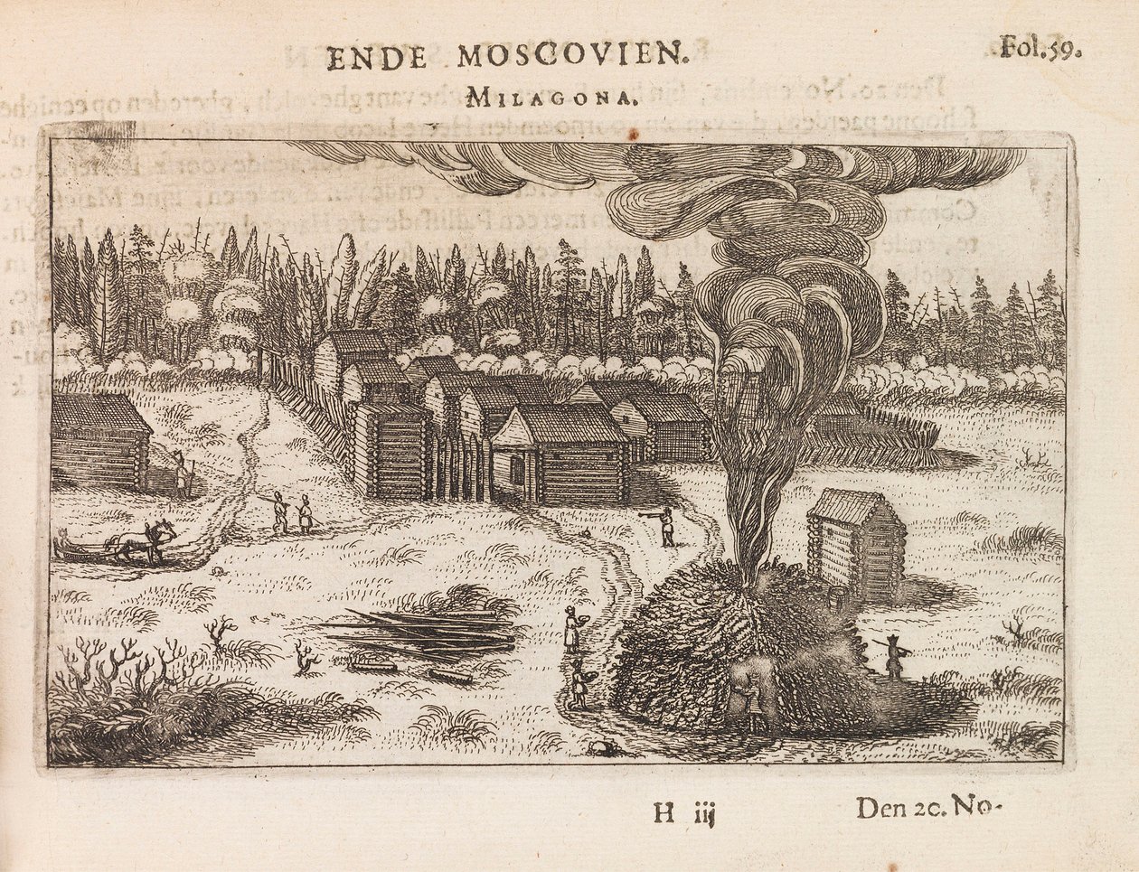 Moscóvia, Milagona. Ilustração para Journael vande legatie..., de Antonis Goeteeris, c1616-1617. de Unbekannt