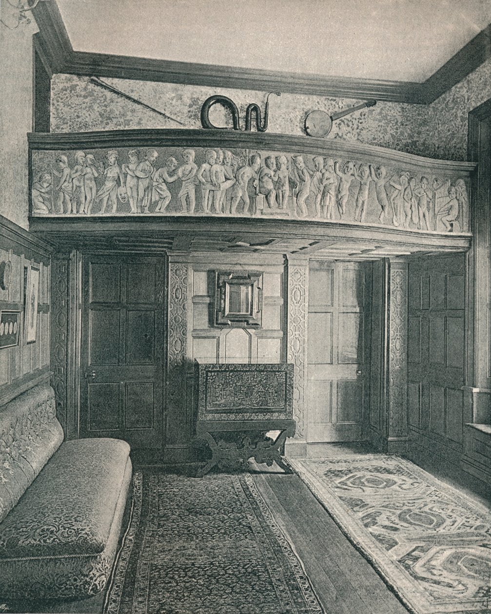 Galeria de música com escultura, c1893. de Unbekannt