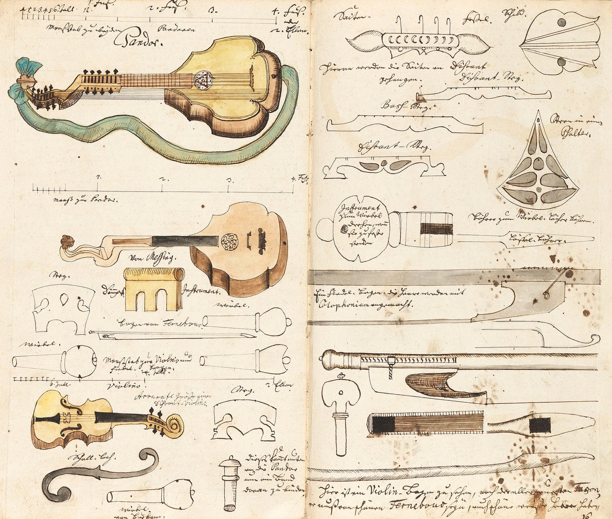 Manuscrito de música de Miners Music, ca 1760. de Unbekannt
