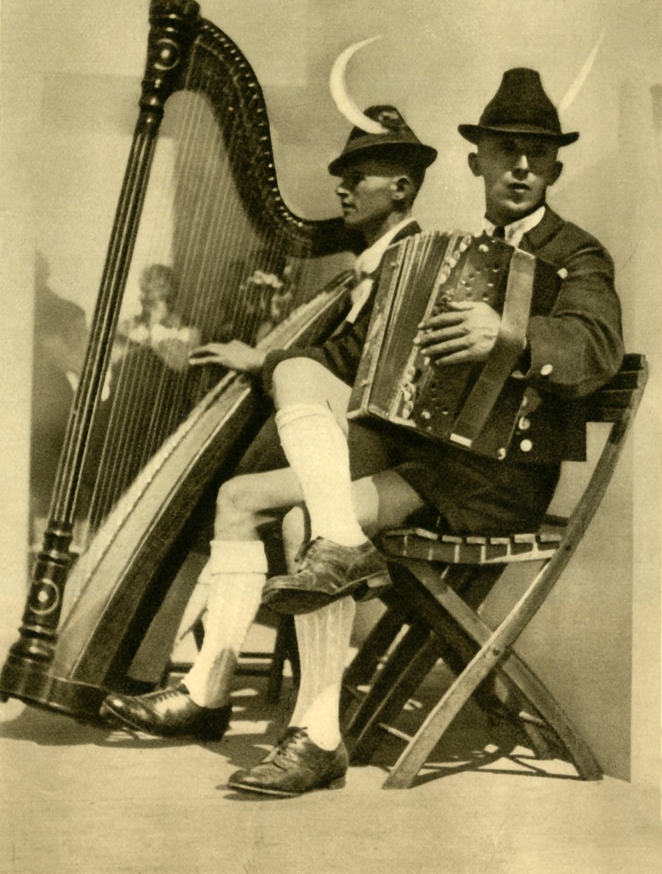 Músicos, Tirol, Áustria, c1935. de Unbekannt