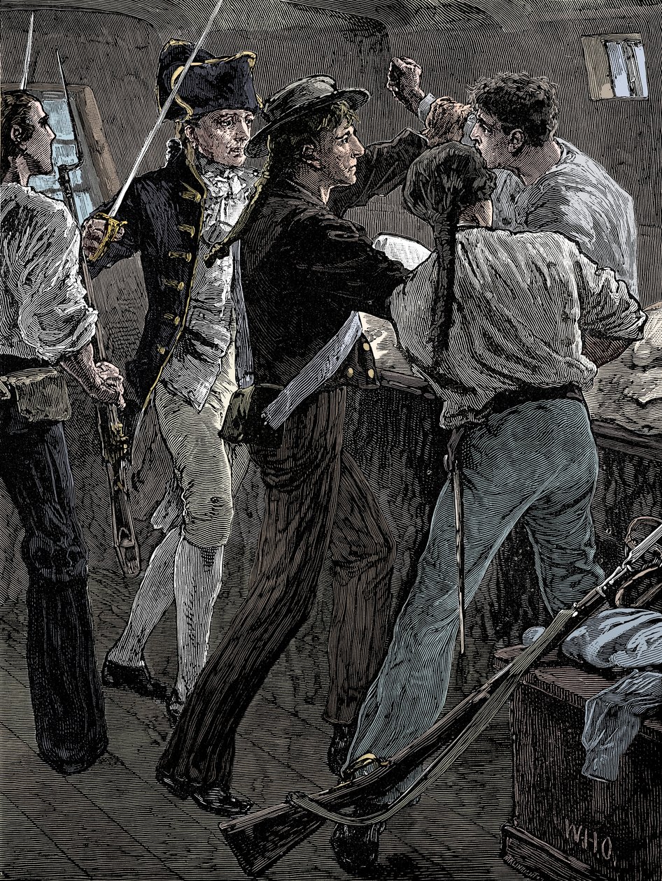 Motim da tripulação da recompensa, 1789, final do século XIX de Unbekannt