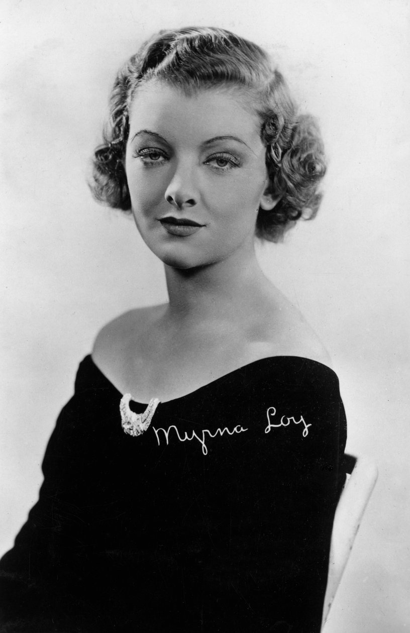 Myrna Loy 1905-1993, atriz americana, século XX de Unbekannt