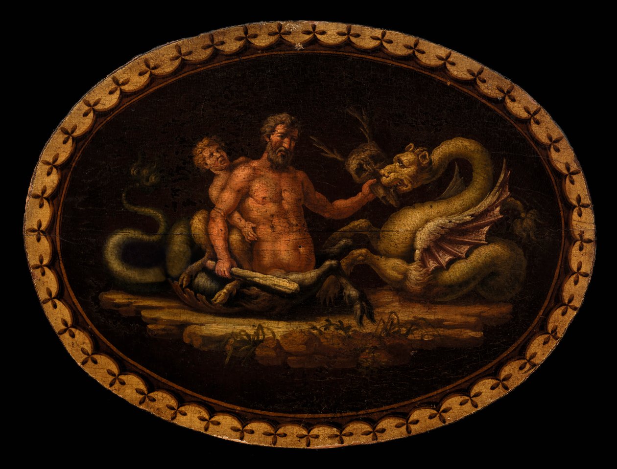 Cena mitológica, século XVIII. de Unbekannt