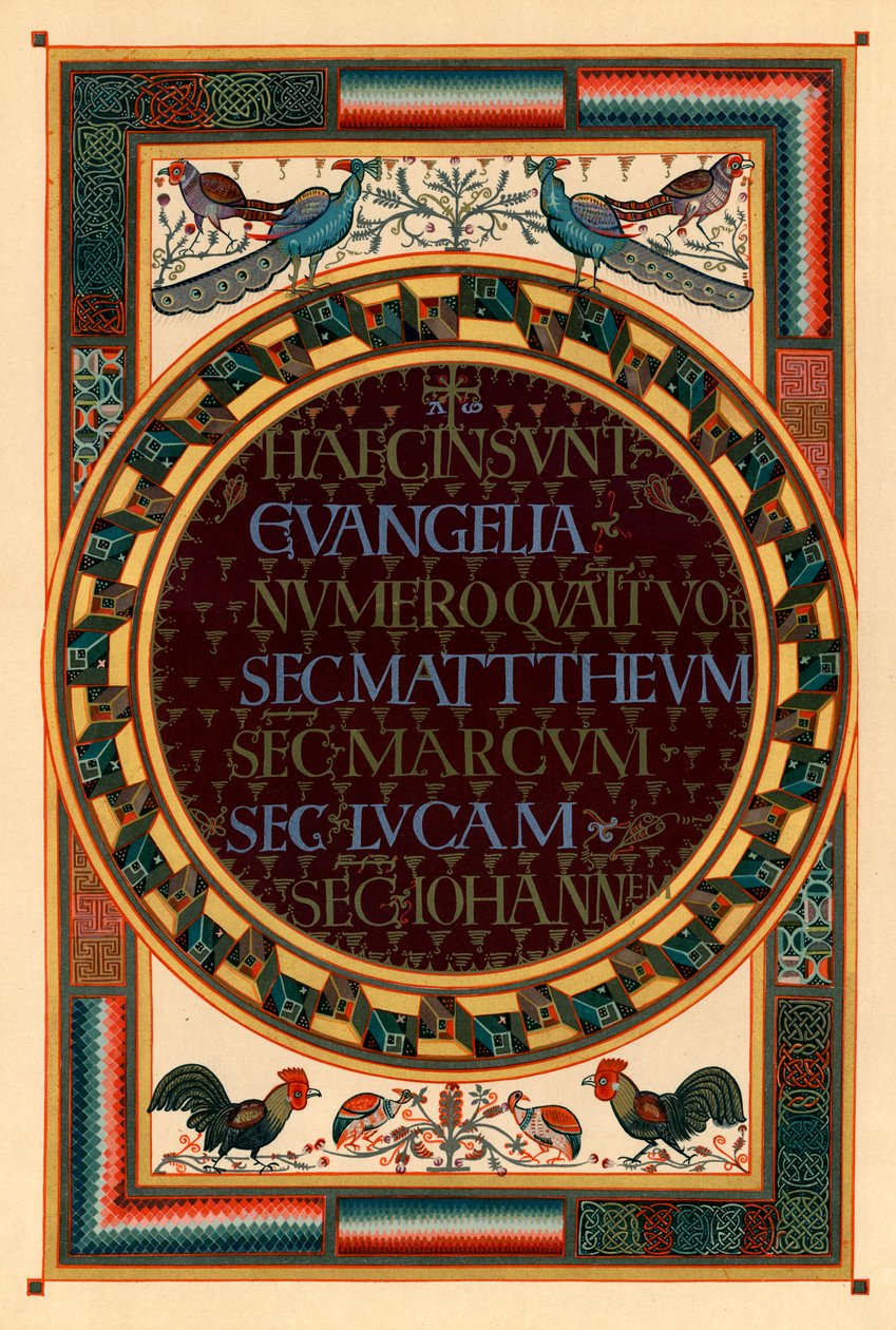 Nomes dos quatro evangelistas, c800 dC de Unbekannt