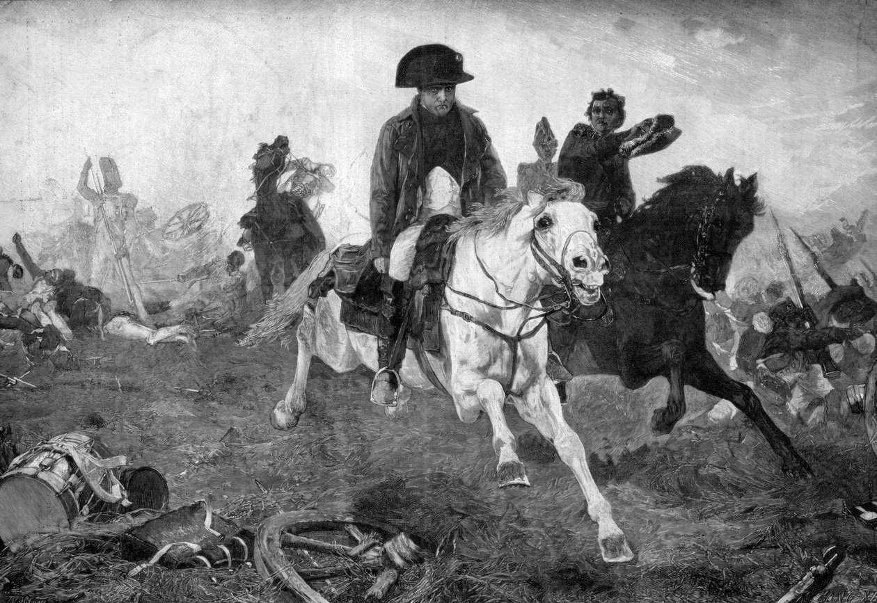 Napoleão Bonaparte no final da batalha de Waterloo, 18 de junho de 1815 de Unbekannt