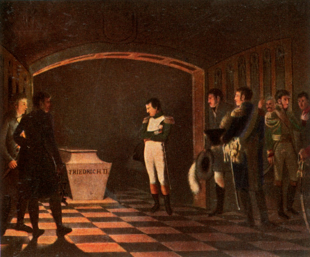 Napoleão I no túmulo de Frederico, o Grande, 27 de outubro de 1806, 1936. de Unbekannt