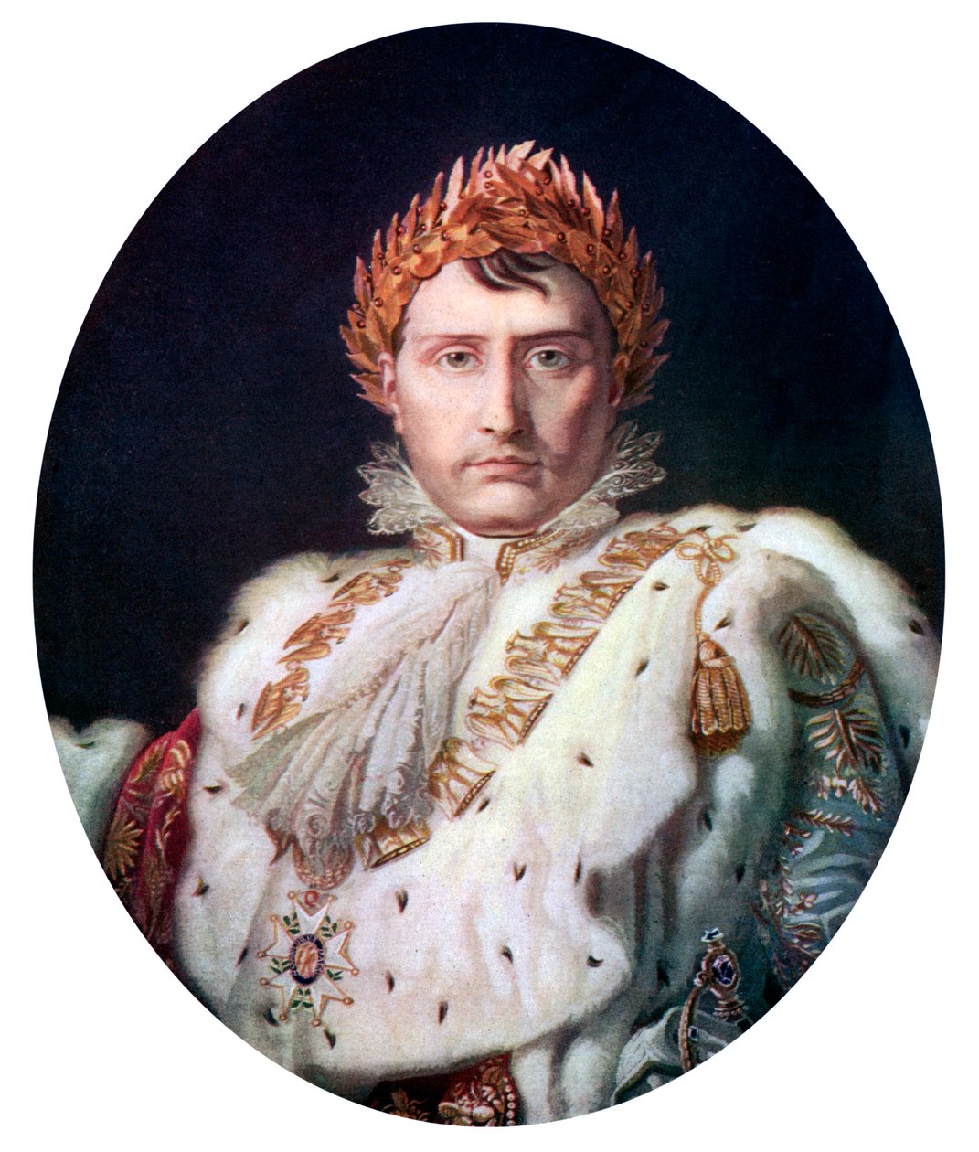 Napoleão I em sua túnica de coroação, c1804, c1920 de Unbekannt
