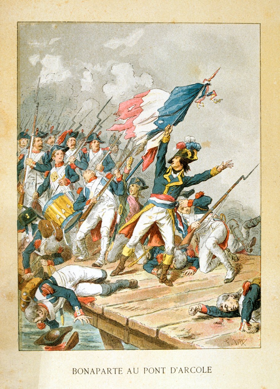 Napoleão na ponte de Arcola, 15 de novembro de 1796 de Unbekannt