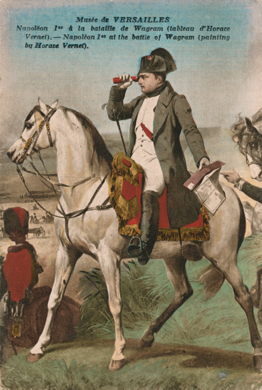 Napoleão na batalha de Wagram, 1809, c.1910s. de Unbekannt