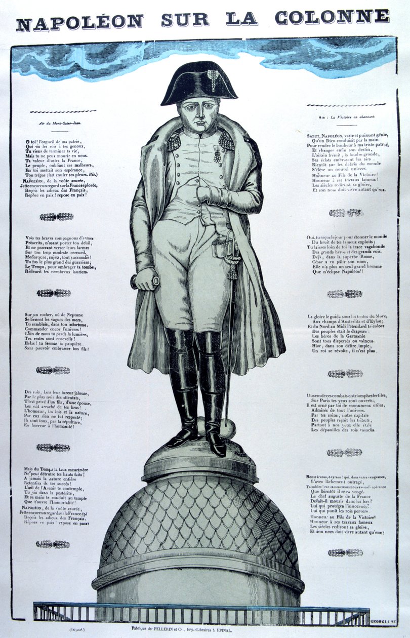 Napoleão na coluna, século XIX de Unbekannt
