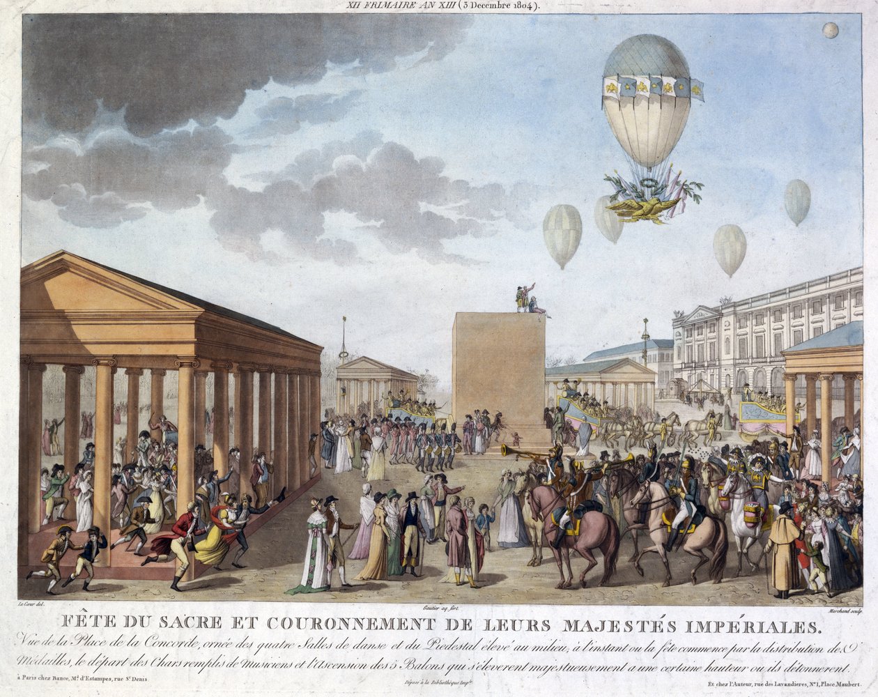 Comemorações da coroação de Napoleão, 3 de Dezembro de 1804 de Unbekannt