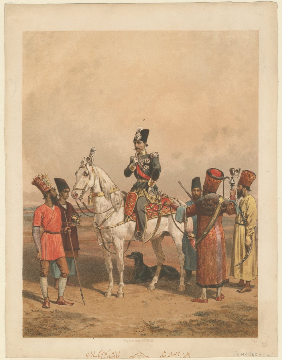 Nasser al-Din Shah Qajar 1831-1896, Shahanshah da Pérsia, c. 1850 de Unbekannt