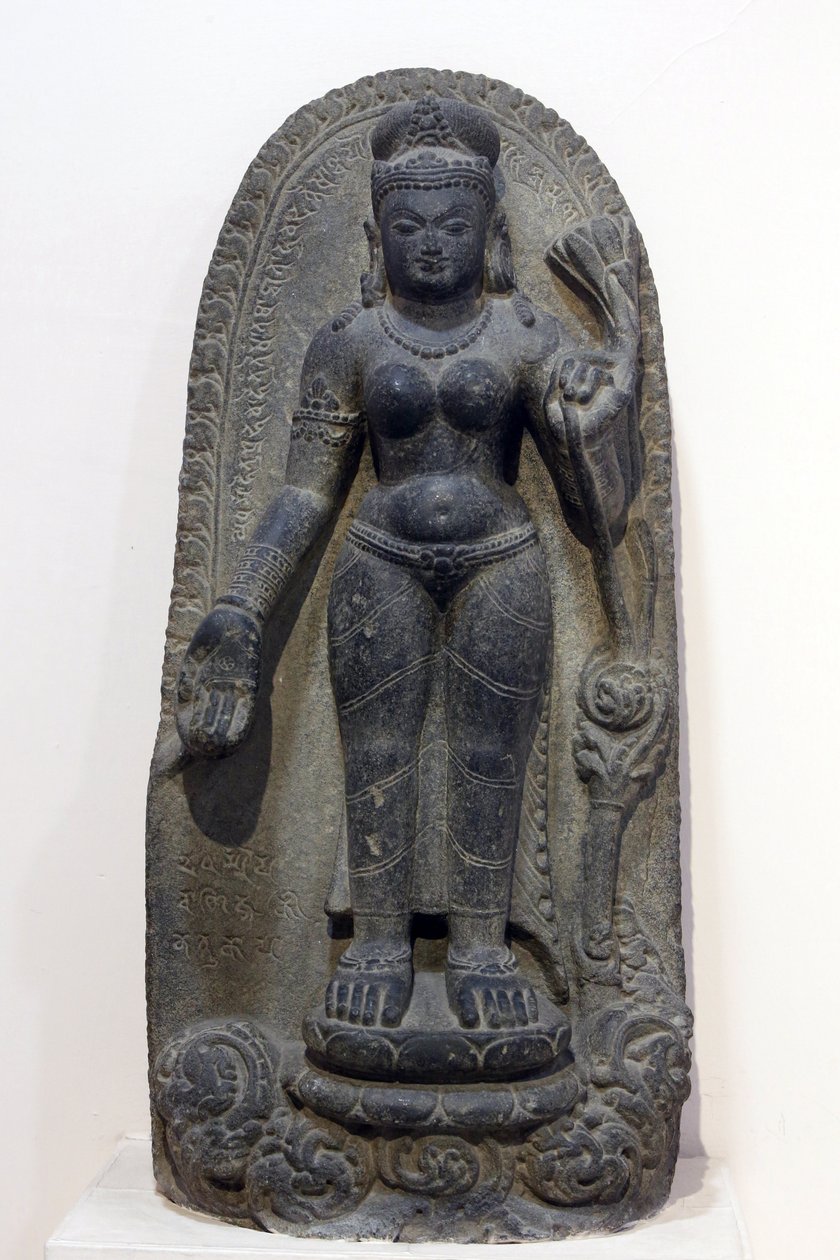 Museu Nacional da Índia, Nova Deli. Tara. Pala, século VIII d.C., Bihar. Pedra. Índia. de Unbekannt