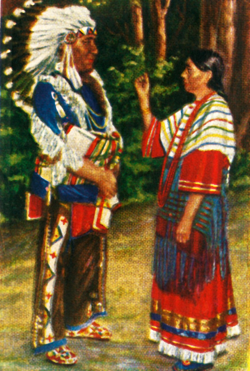 Casal nativo americano, c1928. de Unbekannt