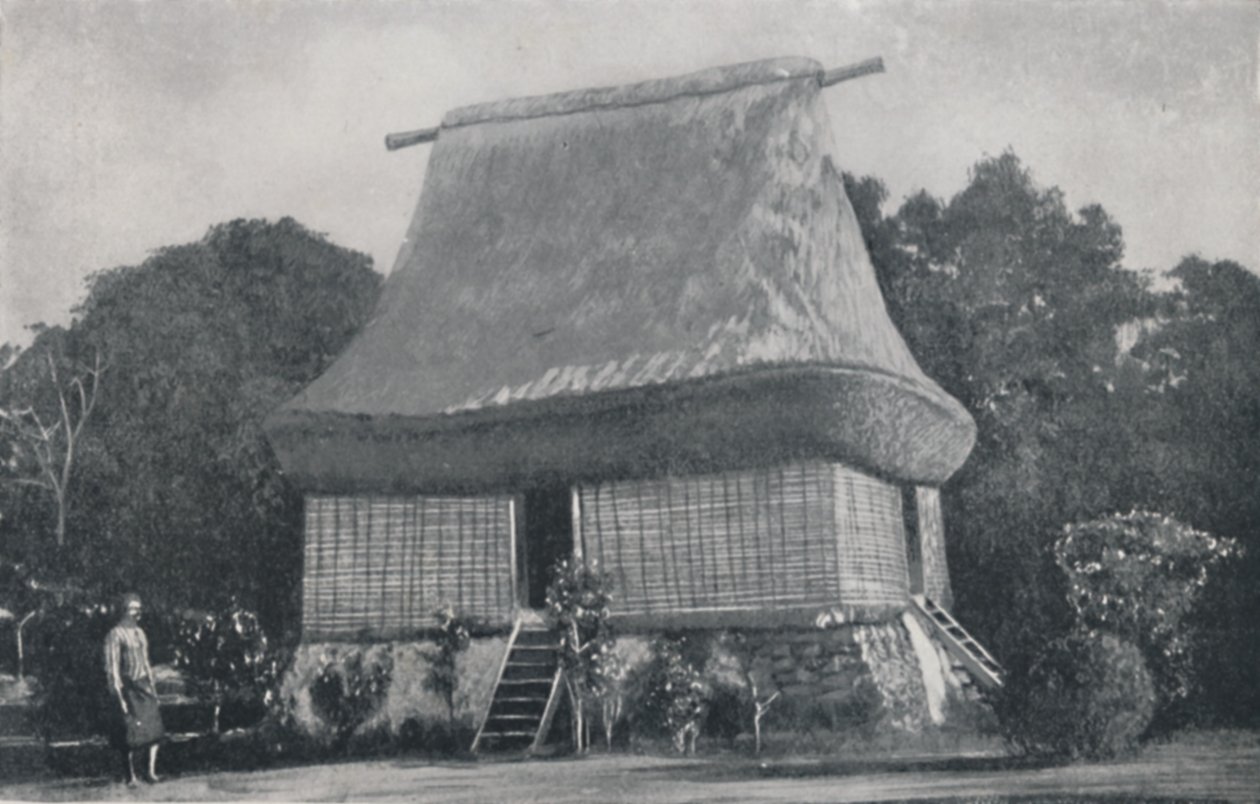 Casa nativa, Ilhas Fiji, 1923. de Unbekannt