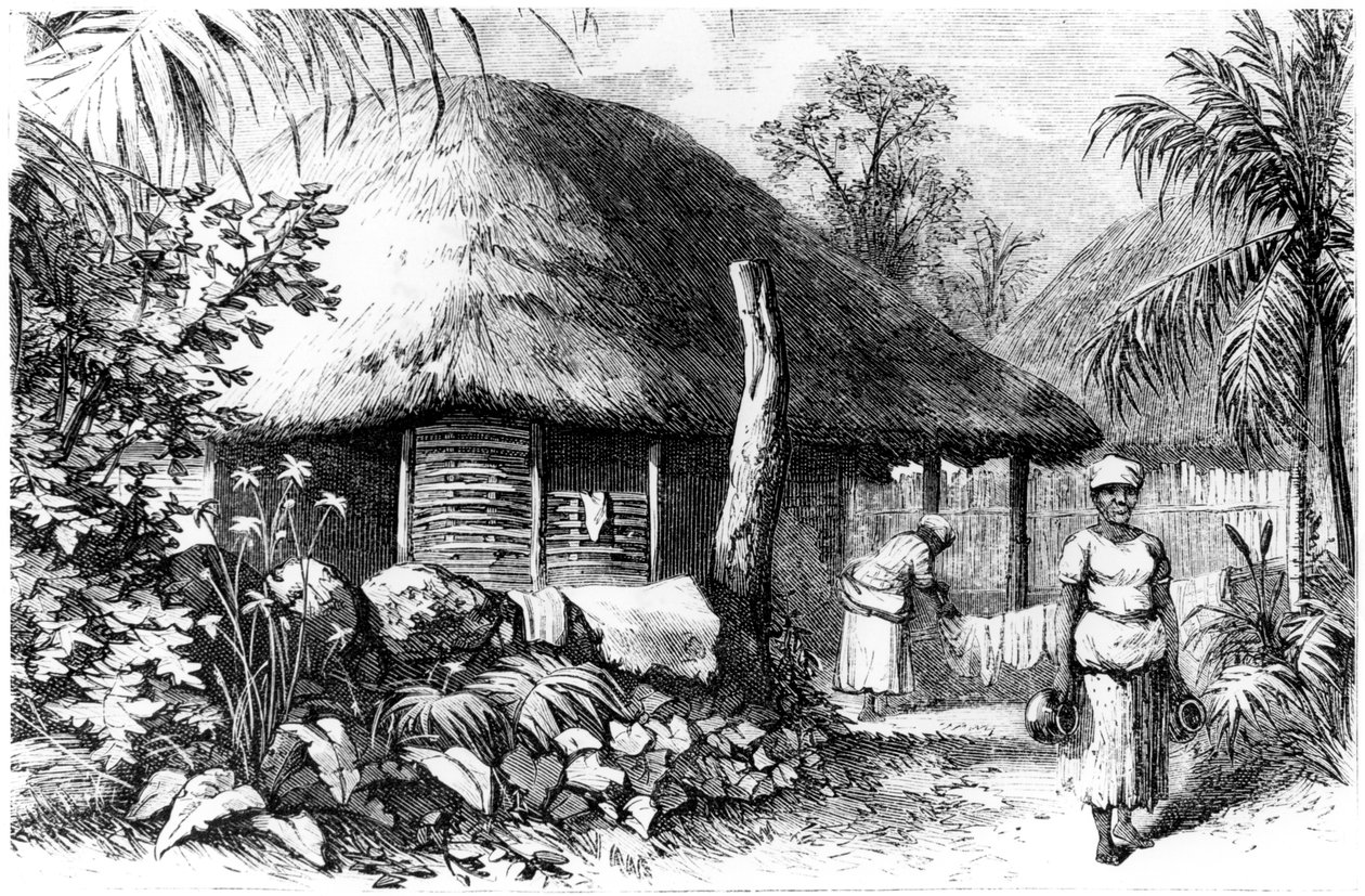 Native habitation, Santo Domingo, 1873 de Unbekannt