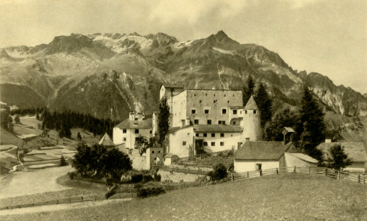Castelo de Naudersberg, Nauders, Áustria, c1935. de Unbekannt