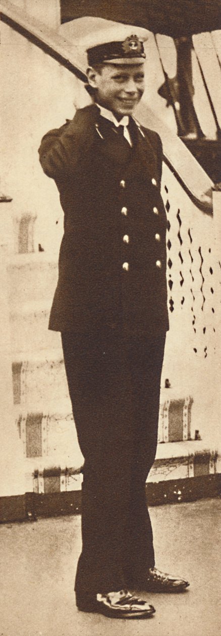 Cadete naval Príncipe Albert no Iate Real Victoria and Albert, 1912, 1937 de Unbekannt