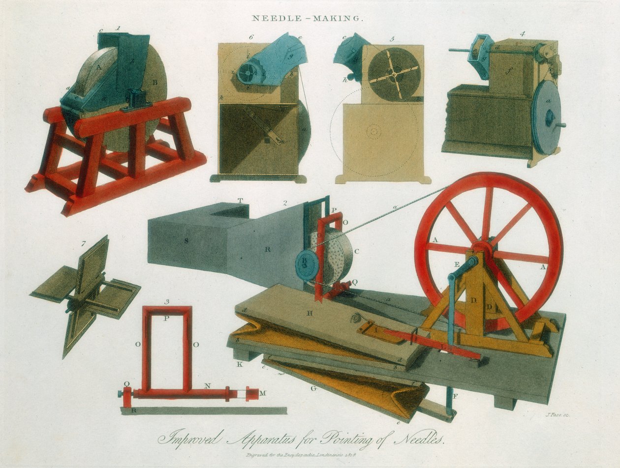 Equipamento para fabricar agulhas, 1819 de Unbekannt