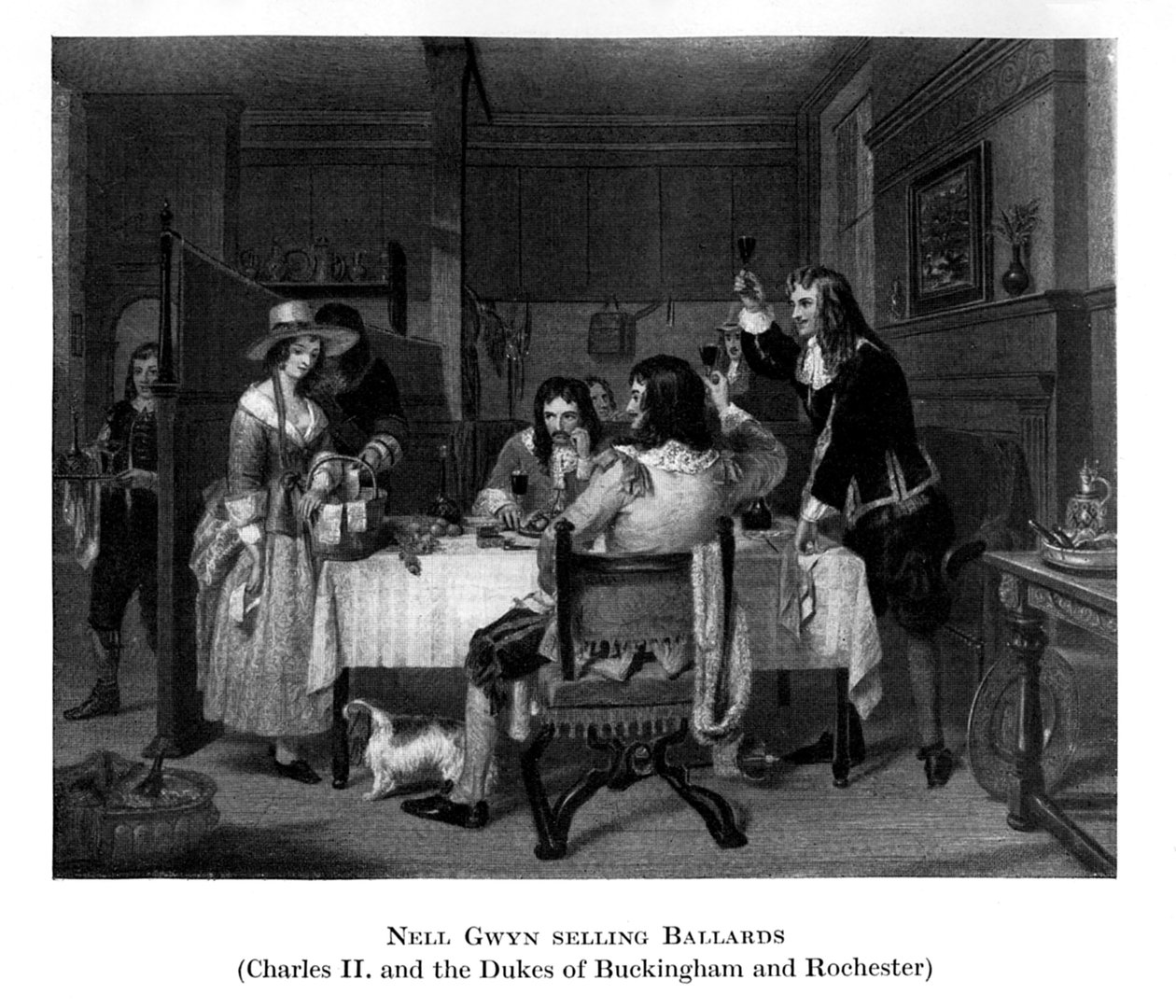 Nell Gwyn vendendo Ballards, século XIX de Unbekannt