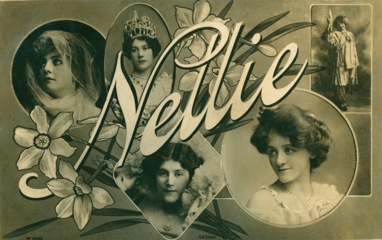 Nellie, cartão postal da atriz eduardiana Nellie Stewart de Unbekannt