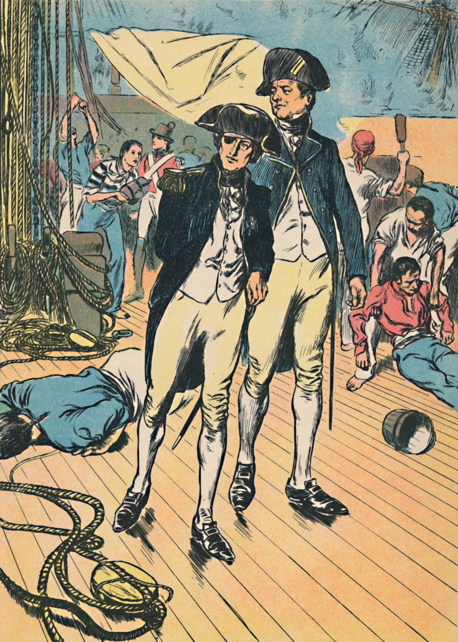 Nelson sobre a vitória em Trafalgar, c1907 de Unbekannt