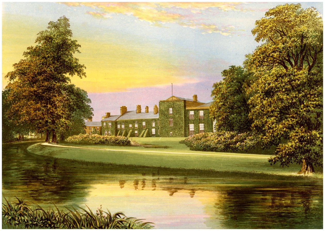 Netherhall, Cumbria, casa da família Pocklington-Senhouse, c1880 de Unbekannt