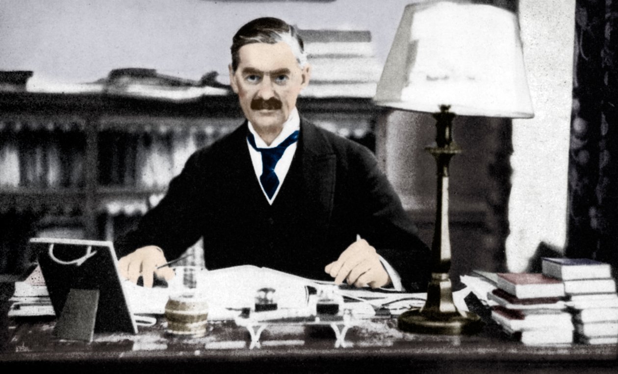 Neville Chamberlain 1869-1940, primeiro ministro britânico, c1930s 1936 de Unbekannt