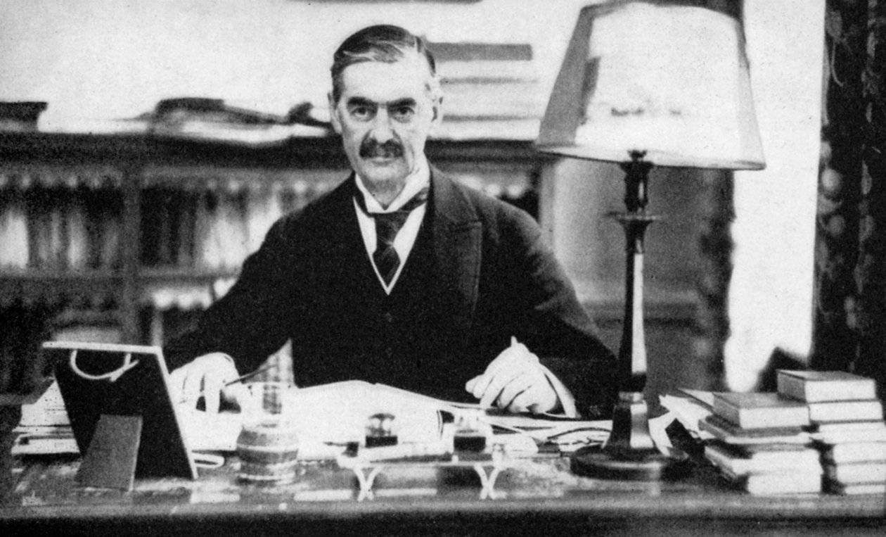 Neville Chamberlain 1869-1940, primeiro ministro britânico, c1930s 1936 de Unbekannt