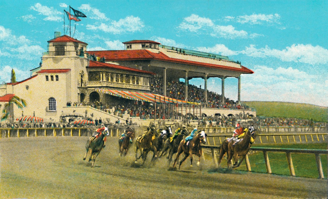 Nova casa do clube e Grand Stand, Agua Caliente Jockey Club, c1939 de Unbekannt