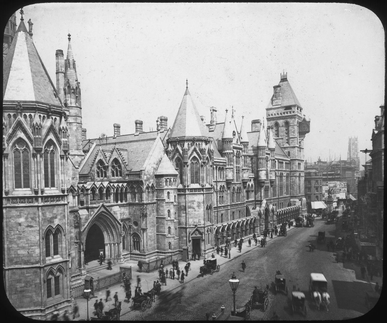New Law Courts, Londres, final do século XIX de Unbekannt