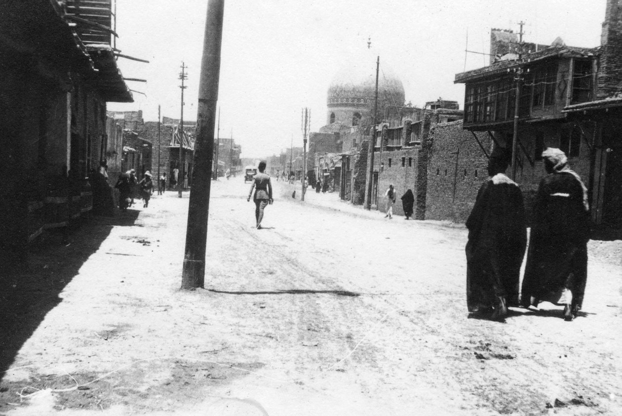 Rua Nova, Bagdá, Mesopotâmia, Primeira Guerra Mundial, 1918 de Unbekannt