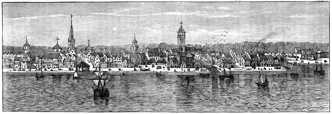Nova York em meados do século XVIII, c1880 de Unbekannt