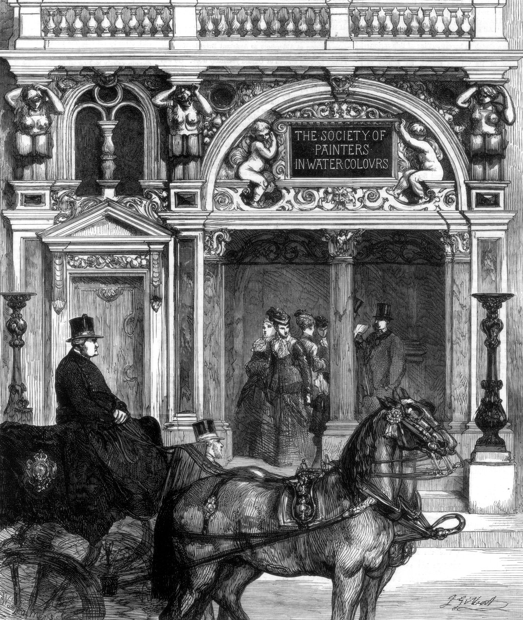 Nova entrada para a galeria da Sociedade de Pintores, Pall Mall East, Londres, 1875 de Unbekannt
