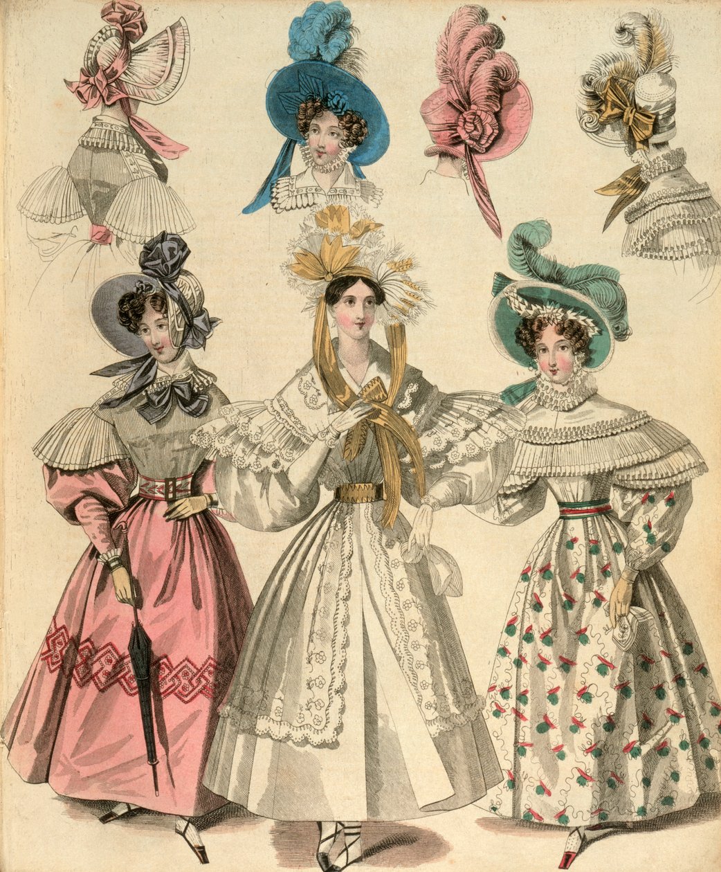 Novas modas de Londres e Paris, c1830-c1840 de Unbekannt