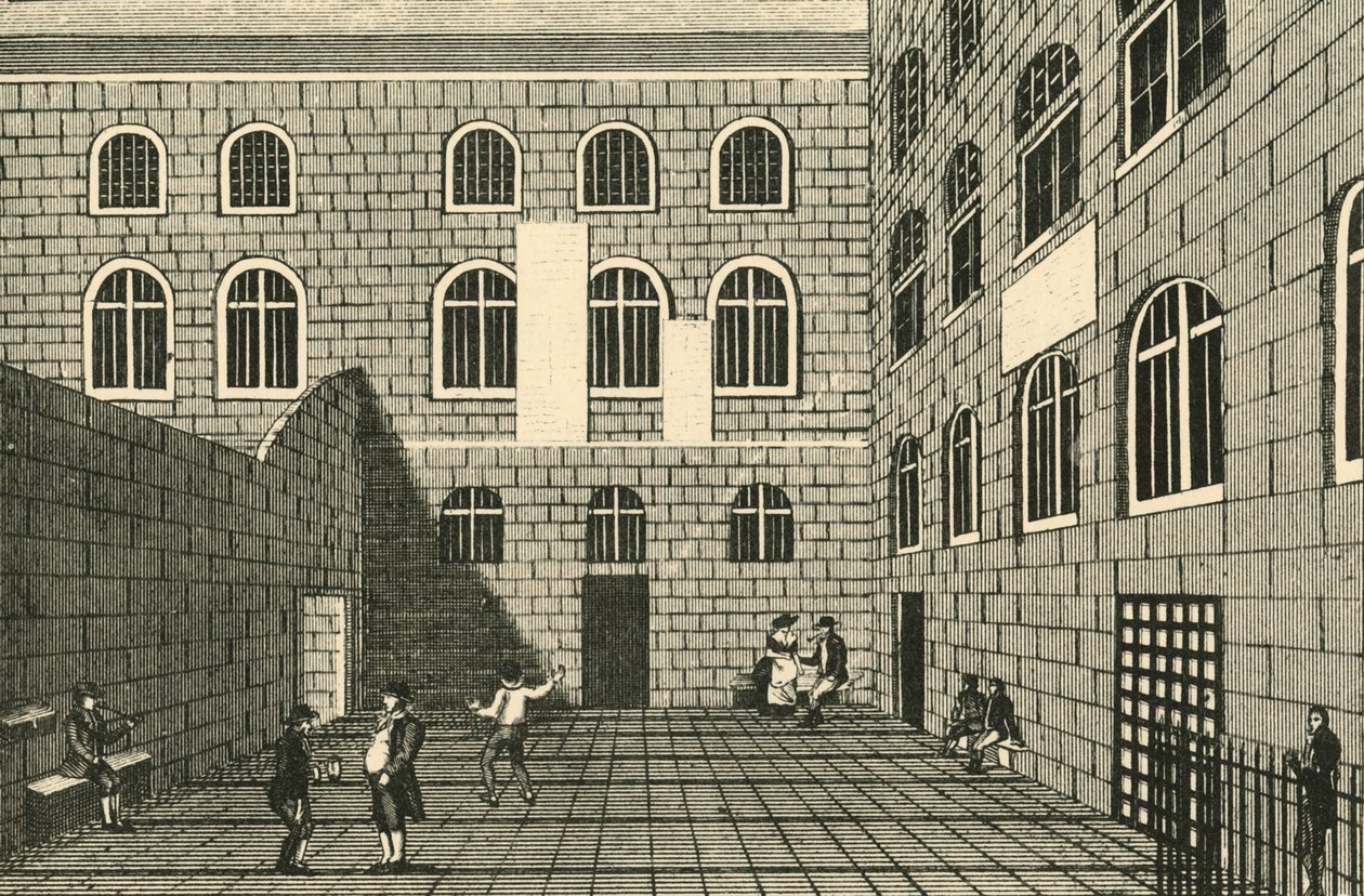 Newgate, Inner Court, século XVIII, 1925. de Unbekannt