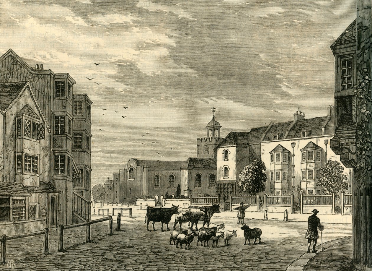 Newington Butts em 1820, c1878. de Unbekannt