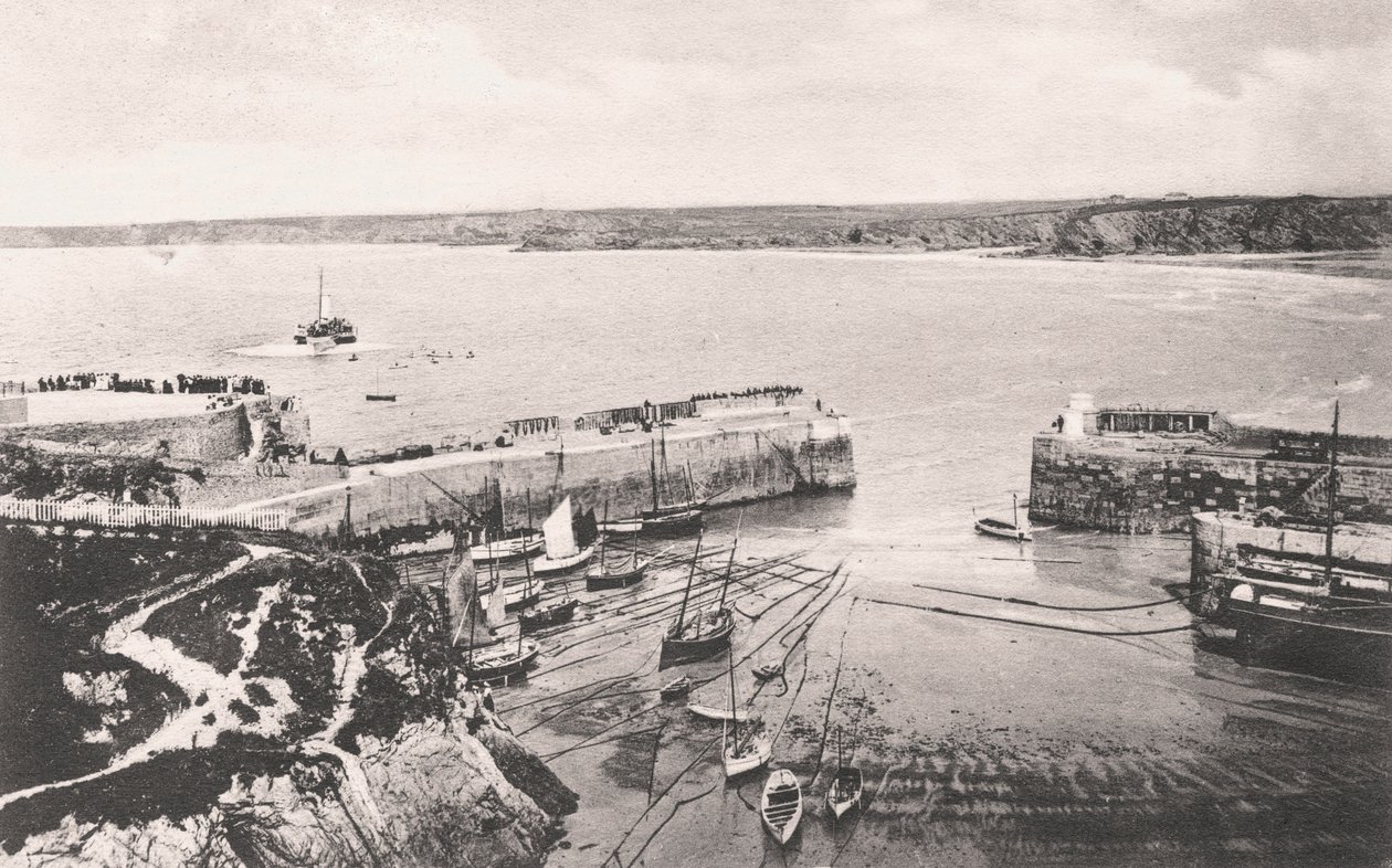 Porto de Newquay, Newquay, Cornualha, 1908 de Unbekannt