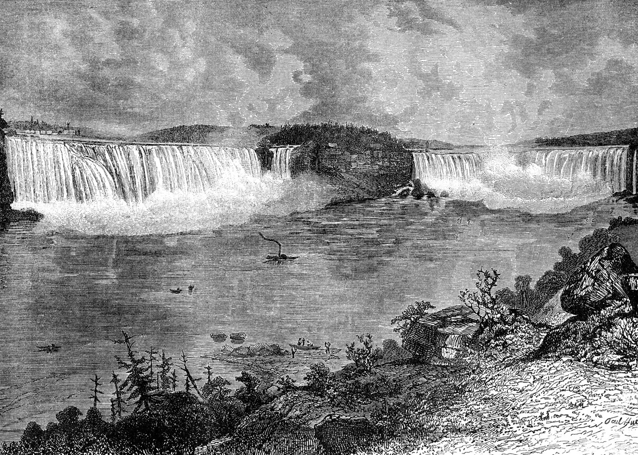 Niagara Falls, Canadá, século XIX. de Unbekannt